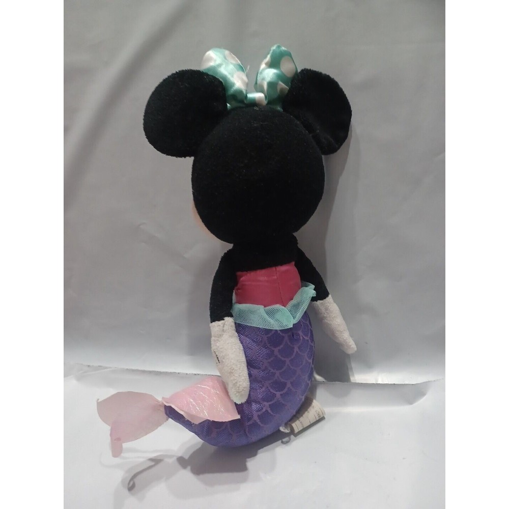 Disney Jr MERMAID MINNIE MOUSE 9" Plush Stuffed Animal Toy - Picture 3 of 6